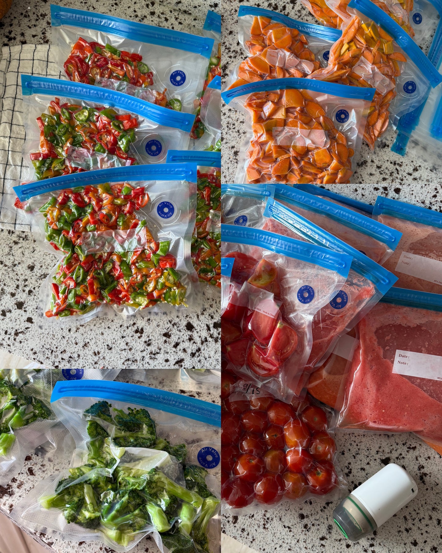 Вакумжуулагчтай ногоо, мах хөлдөөх уутны багц